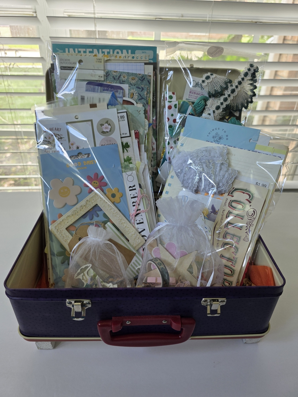 Crafting Box Filled with Mystery Scrap Paper And Ephemera - Picture 11 of 16